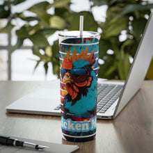 Load image into Gallery viewer, Skinny Steel Tumbler with Straw, 20oz