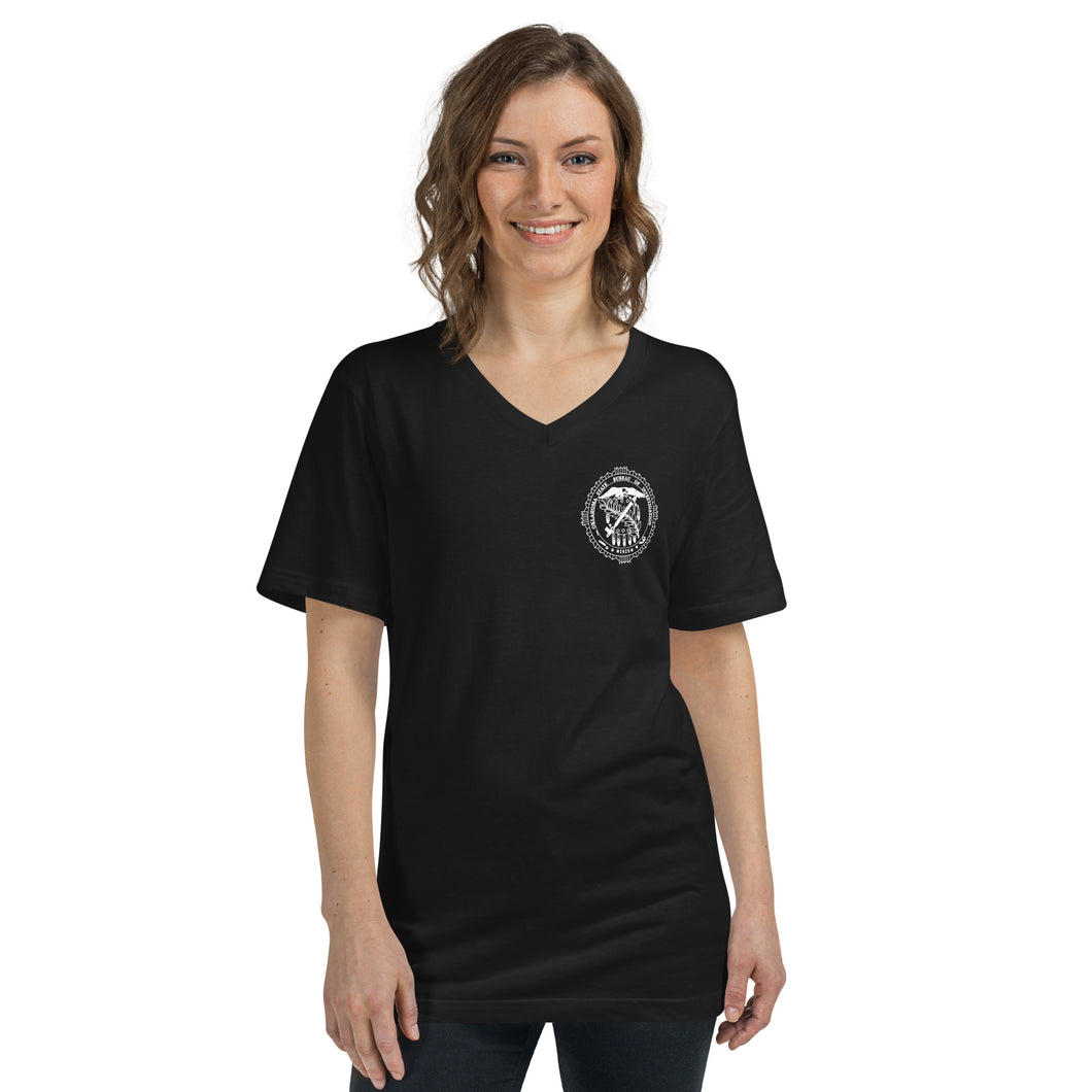 Unisex Short Sleeve V-Neck T-Shirt